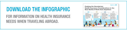Download the infographic for imformation on health insurance needs when traveling abroad
